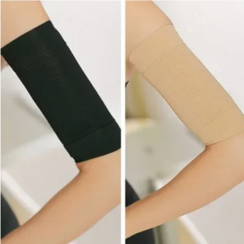  1 Чифт утягивающих компрессионных бандажей за отслабване, помощ под формата на предплечью, лента за ръкав, Масаж За жени