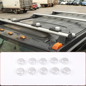  10 бр. За Hummer H2 2003-2009, дръжка за позициониране на багажник на покрива на автомобила от алуминиева сплав, на винт, Защитен капак, автомобилни аксесоари