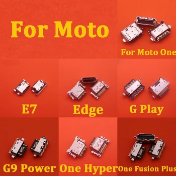  10 бр./лот, Зарядно Устройство, Micro USB Порт За зареждане Конектор за Док-станция За Мото E7 G Edge Play G9 Power One Hyper / One Fusion Plus