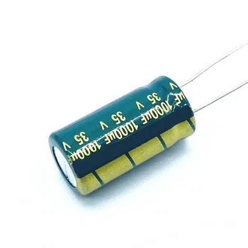  10 бр./лот Оригинален Низкоомный висока честота на 35v 1000UF алуминиеви електролитни кондензатори с размери 10*20 1000UF35V 35V1000uf 20%