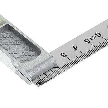  150 мм за триъгълна линия под ъгъл 90 ° Сплав с мъниста за измерване на хоризонтални дърводелски T