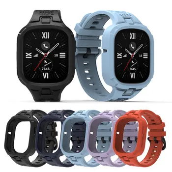  1БР Силиконов ремък за Честта Watch4 Sport Взаимозаменяеми каишка Гривни за Честта Watch 4 Гривна-колан Плътен цвят Correa