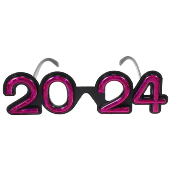  2024 Очила За Новогодишната Парти Очила Пластмасови Сувенири За Партита Костюм Очила Бала Коледен Чанта Пълнител Син
