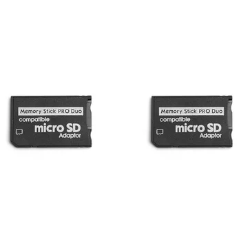  2X Адаптер Memory Stick Pro Duo, TF card, Micro SD/Micro SDHC карта Memory Stick duo, MS Pro Duo адаптер за Sony PSP Карта