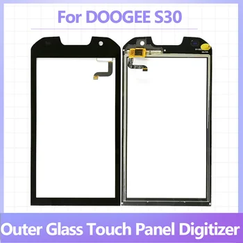 5,0-инчов мобилен сензорен екран за Doogee S30, сензорен дисплей, дигитайзер, сензор Предната външна стъклена леща-добри резервни части за ремонт на
