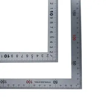  90-Градусная линия L-образна линия DIY Мултифункционален арт дизайн Геометрична линия Транспортир Шаблон за изготвяне на Измервателен инструмент