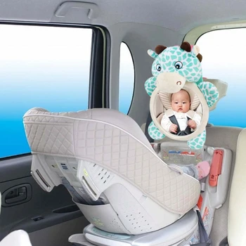  cshou278 Детски Огледала за Обратно виждане Сигурно на Задната Седалка на Колата, Огледалото Лесен Преглед за Деца Хлапето U2JD