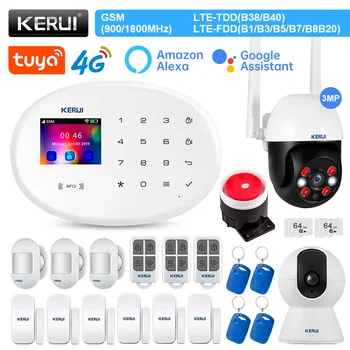  KERUI W204 4G Домашна сигурност Тъчпад аларма Приложение на Hristo Дистанционно управление за Smart Life WIFI GSM аларма Охрана