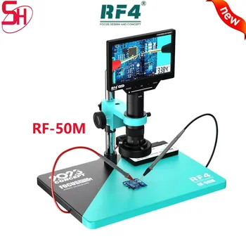  RF4 RF-50М за Цифров HD-Микроскоп с Вградена HD Камера с LCD Дисплей За Ремонт на Прецизни Уреди Осигурява Функция мултицет
