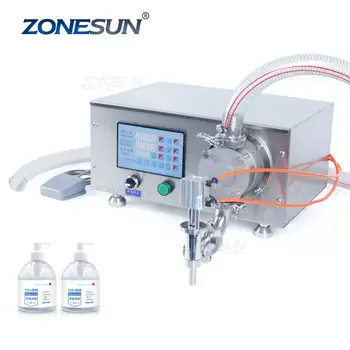  ZONESUN ZS-RPYT900 Полуавтоматични Гел за измиване на Дезинфектант за ръце, Ротари помпа, машина за бутилиране на течности, за Пълнене на бутилки с вода