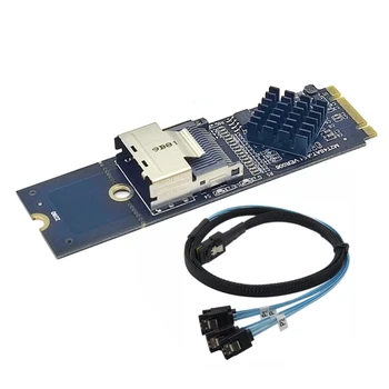  Адаптер M. 2 NVME за СФФ-8087 SATA3.0 разширителни карти Mini Hard Adapter