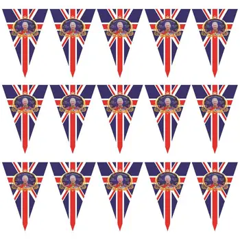 Бижута за коронация на краля на Великобритания Чарлз III, Коронационный банер с участието на коронацията на 2023 г., Наследяване на трона на новия крал на Великобритания