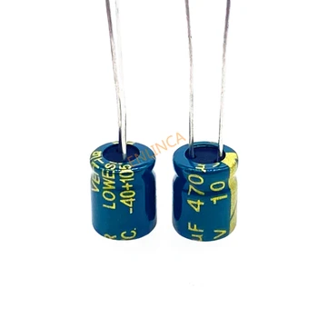  Високочестотен низкоомный алуминиеви електролитни кондензатори 10v 470UF 6*7 с високи низкоомным съпротива 470uf 10v 20%
