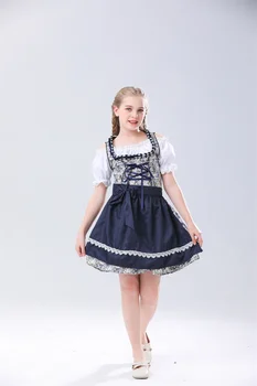  Детски Сервитьор на Бирения фестивал в Германия, костюми за cosplay, костюми за момичета на Октоберфесте, под формата на ролеви игри, Маскарадное рокля Canival