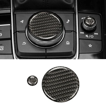  За Mazda 3 AXELA 2020-2023 Отрежете дръжките панел кутия на автомобила Декоративна стикер Автомобилни интериорни аксесоари от въглеродни влакна