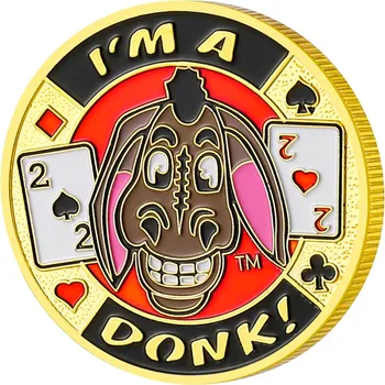  Защита на карти - I ' m A Donk Gold Защита на ръцете в покера, покер, казино, златна монета