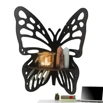  Креативна ъглова етажерка-пеперуда, Витрина, Здрав Ъглови стелажи за търговски изложения на продукти, Стенни Ъглова етажерка-пеперуда за спални
