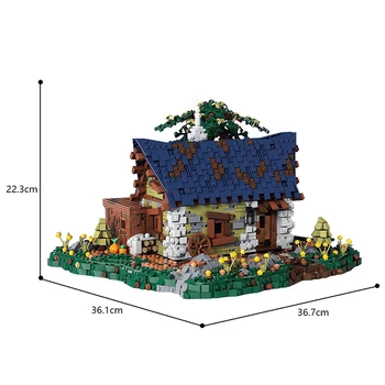  Къща на дървото на Оливия в ретро стил, с малки детайли и завършени интериор, 3178 предмети, играчки от строителни тухли със собствените си ръце