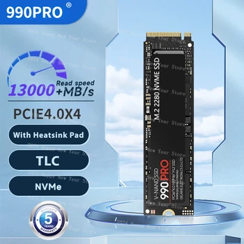  Марка 990 PRO SSD 2 TB 2280 Твърд диск 1 tb и 2 tb 4 tb Nvme M. 2 2280 Ssd Лаптоп Pcie4 * 4 Черен Диск Настолен компютър PS5
