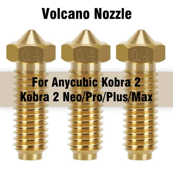  Месингови дюзи 0.4 mm Дюза за 3D-принтер Anycubic Kobra 2 Дюзи, Volcano За Kobra2/Kobra2 Pro/Kobra2 Max/Kobra2 Plus