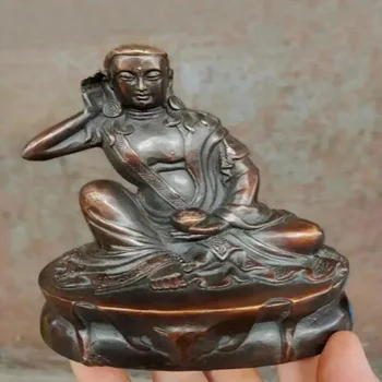 Миларепа Миллерджи Буда Аскетичен Будизма Старата Бронзова Статуя