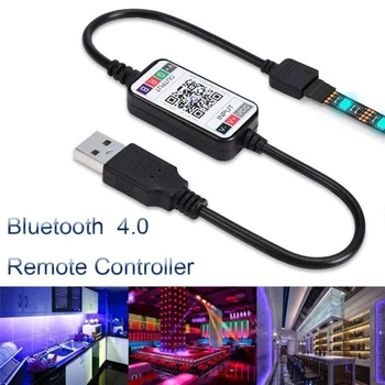  Мини Безжична 5-24 В Смартфон С Управление на RGB LED Strip Light Controller USB Кабел 4.0 LED Контролер За Хотели, Барове