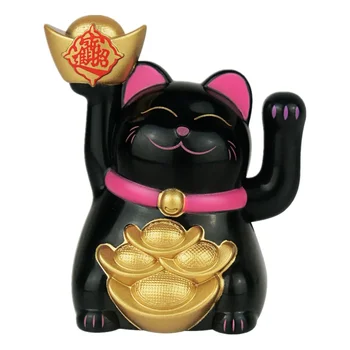  Мощна ръка за добре дошли взмаха Декоративна котката Манеки Слънчева Фортуна Неко, Съблазнителен у Дома Китайски фигурки на Късмет