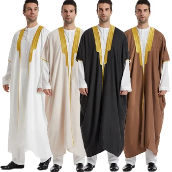 Мъжете Саудитска Мюсюлманска Абайя Свободни рокля на Ислямска Арабия, Турция Тоби Джубба традиционно Облекло за Холостяцкого на фестивала в Дубай Близък Изток