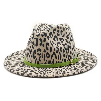  Мъжки филц шапки, дамски ковбойская проста вълнена шапка, джаз шапки, шапка, в британския стил, Модна шапка, есен-зима, голяма дълга Многоцветен шапка