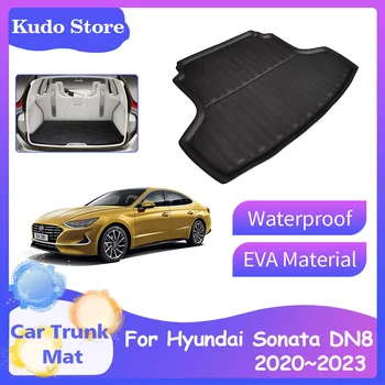 На тепиха в багажника на колата за Hyundai Sonata DN8 N Line SE 2020 ~ 2023, Възглавница за карго подложка в багажника заден, Украса на пространството, Подложка за съхранение на Аксесоари