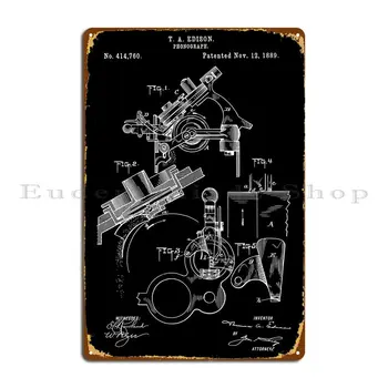  Патентована метална табела инструмент е стар фонограф Стенни картини на публикуване Декор на стените на кухни Печат Тенекиен означения в хола Плакат