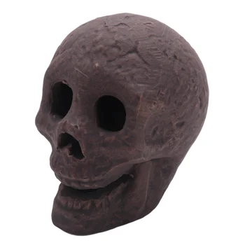  Пожароустойчива преносима скулптура на черепа, керамични декорации за Хелоуин, реквизит за декор на черепа