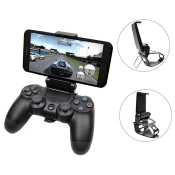  Поставка за мобилен телефон, за PS4 Определяне на контролера Ръкохватка за PlayStation 4 Аксесоари за геймпада Samsung S8 S9 Скоба Притежателя