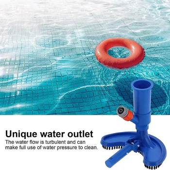  Прахосмукачка, мастилено-струйни вакуум за пречистване на басейна за развлечения, с четка за басейн с фонтан и езеро