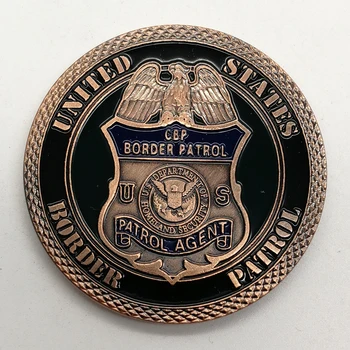  Представител на граничния патрул US Challenge CBP Метална Монета, която е Боядисана по поръчка, Почтен Награда, Украса на трайно значение
