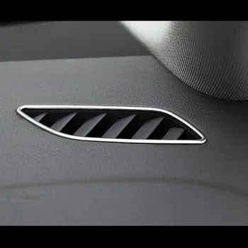 Рамка на вентилационни отвори на климатика арматурното табло Декоративни панел за освобождаване на въздух от вътрешността на Уплътнение от неръждаема стомана за Audi A4 B8 A5 2010-16