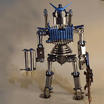  Робот от неръждаема стомана, Играчка модел от неръждаема стомана, Монтируемое оръжие от пиле, Аниме, the Iron giant, Манекен