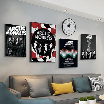  Рок-група Arctic Monkeys, Самоклеящийся художествен плакат, Необичайна стикер на стената на хола, декорация на заведението, Декора на стените на стаята