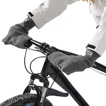  Ръкавици за колоездене на волана през зимата, ръкавици за шоссейного велосипед МТВ, колоездене съединители за на волана, ръкавици с един пръст за плетене, калъф за волан, аксесоари за колоездене