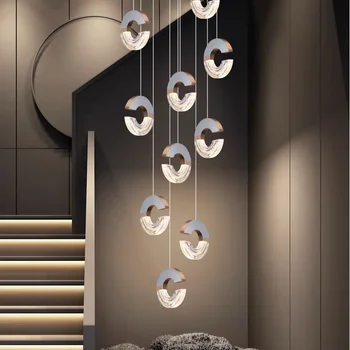  Скандинавски начало декор трапезария Окачен лампа осветление в помещенията кристален лампа, окачена лампа полилей лампи за дневна