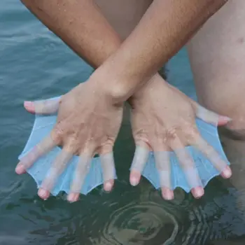  Универсален инструмент за гмуркане Водни видове спорт Ръкавици с перепонками за плуване, Плавници за ръце