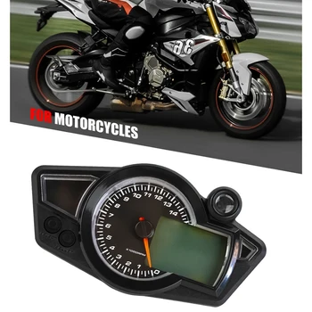  Универсален Мотоциклет Цифров Измерител На Събирането на Скоростомер, Километраж Мотоциклет LCD М Многофункционален Измервателен Уред