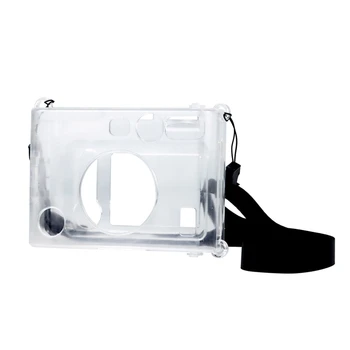  Чанта за фотоапарат PVC за своята практика с пагон за Fujifilm Mini EVO Прозрачен за совалка