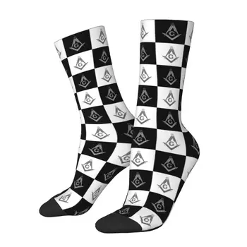  Чорапи за масонского рокли с клетчатым модел, мъжки, женски, топъл, модерен, нестандартен, чорапи за масонската екип, масонские чорапи за екипажа