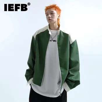  Яке с широка наплечником IEFB Модерни мъжки дрехи на Кратък силует в стил мозайка, яка-часова, тенденция на мъжки връхни дрехи 24X1391